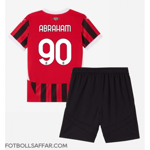 AC Milan Tammy Abraham #90 Hemmadräkt Barn 2024-25 Kortärmad (+ Korta byxor)